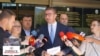  „Се што имав да кажам на таа тема кажав, јасно и гласно, немам што повеќе да додадам со тоа прашање. На сите им посакувам здравје и среќа и успех во тоа што го работат.“, изјави Христијан Мицкоски, претседател на ВМРО-ДПМНЕ.