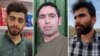 Salar Tahir Afşar, Səid Minayi və Murtəza Pərvin (şəkillər Araz News Telegram kanalından götürülüb)