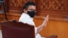 Ferdy Sambo, mantan jenderal Polri yang menjadi tersangka kasus pembunuhan, menghadiri persidangannya di Pengadilan Negeri Jakarta Selatan, 13 Februari 2023. (Foto: REUTERS/Ajeng Dinar Ulfiana)