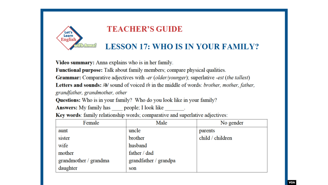 LLE-A Lesson 17