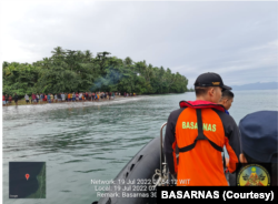 Proses pencarian Km Cahaya Arafah. (Foto: Courtesy/Basarnas)