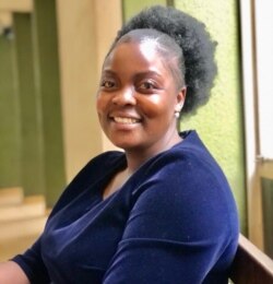 Zimbabwe opposition activist Cecilia Chimbiri, shown Feb. 12, 2021, says she welcomes a statement by the UNHRO urging President Emmerson Mnangagwa’s government to respect human rights during coronavirus lockdowns. (Columbus Mavhunga/VOA)