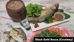 ພັນປາ, ເຊິ່ງເປັນອາຫານລາວທີ່ສາມາດກິນພັນກັບຜັກຫຼາຍໆຢ່າງ.