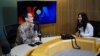 Menteri Pendidikan dan Kebudayaan Riset dan Teknologi Nadiem Makarim, dan Made Yoni di Studio VOA Washington DC (foto: VOA/Alam Burhanan).