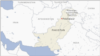 Map of Peshawar in Pakistan