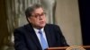 FILE - U.S. Attorney General William Barr speaks at the Justice Department in Washington, July 15, 2019.