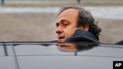 Michel Platini le 19 janvier 2015. (AP Photo/Sergei Grits, archive)