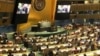 지난해 12월 유엔총회 본회의에서 북한 인권 상황을 국제형사재판소(ICC)에 회부하도록 하는 내용의 북한 인권 결의안을 표결에 부치고 있다. (자료사진)