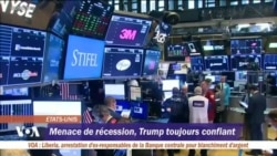 Menace de récession, Trump toujours confiant