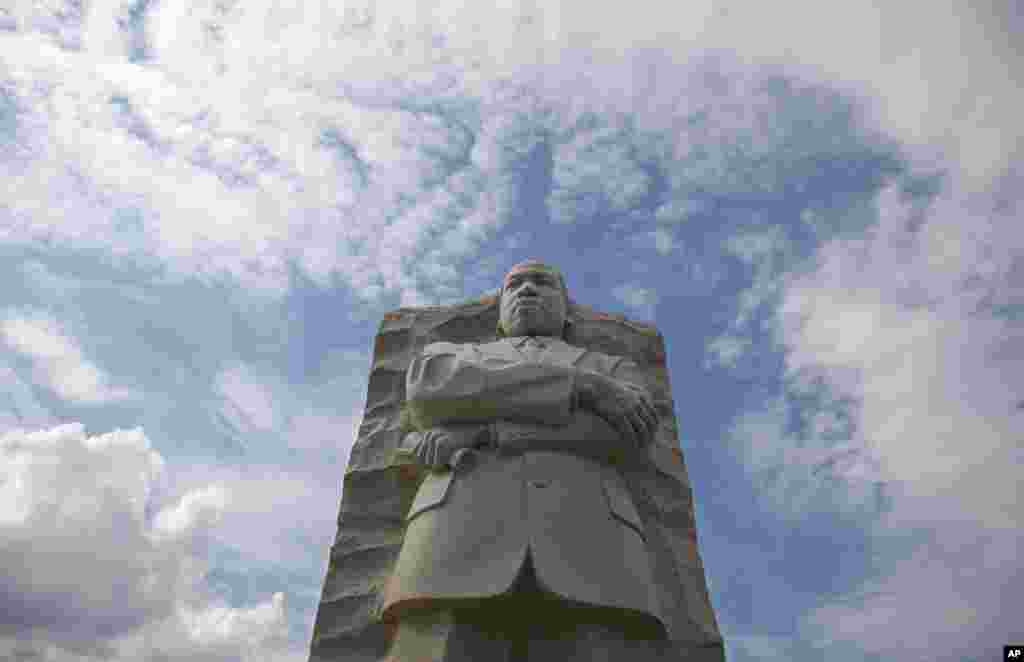 Martin Luther King Jr. Memorial di Washington (22/8). (AP/Carolyn Kaster)