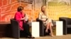 Ivanka Trump’s final stop in Africa was in Abidjan, where she spoke at a summit of female entrepreneurs. (E. Sarai/VOA)