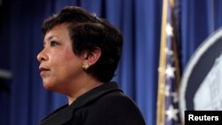 Loretta Lynch, ministre de la Justice américaine, annonce une loi en Caroline du Nord, Etats-Unis, 9 mai 2016.