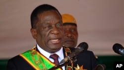Rais wa Zimbabwe Emmerson Mnangagwa
