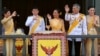 Thailand's King Maha Vajiralongkorn, Queen Suthida, Princess Bajrakitiyabha, Prince Dipangkorn and Princess Sirivannavari Nariratana are seen at the balcony of Suddhaisavarya Prasad Hall at the Grand Palace in Bangkok, May 6, 2019.