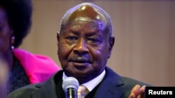 Le président ougandais Yoweri Museveni participe à la réunion annuelle du Forum économique mondial (WEF) à Davos, en Suisse, le 24 janvier 2019. (Photo REUTERS/Arnd Wiegmann)