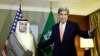 U.S. Secretary of State John Kerry (R) gestures next to Saudi Foreign Minister Adel al-Jubeir during a meeting on Syria in Geneva, Switzerland, May 2, 2016. 