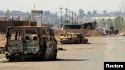 Dakarun Iraqi suna dadakutsawa Mosul a yakinsu da kungiyar ISIS.
