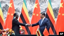 Umongameli Emmerson Mnangagwa lomongameli Xi Jinping weChina (Umfanekiso ogciniweyo)