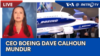 Laporan VOA untuk Metro TV: CEO Boeing Dave Calhoun Mundur 