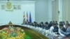 FILE - Prime Minister Hun Sen leads a meeting attended by the Supreme Council for Consultation and Recommendation at the Peace Palace in Phnom Penh, Cambodia, August 28, 2019. (Courtesy of Press and Quick Reaction Unit) 
