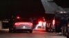 A motorcade carrying Haiti's Prime Minister Ariel Henry leaves the Luis Munoz Marin International Airport in San Juan, Puerto Rico, March 5, 2024.