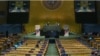 Sidang Majelis UMum PBB di Markas Besar PBB, New York, 21 September 2021.