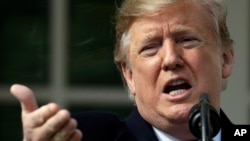 Predsjednik SAD Donald Trump prograšava vanredno stanje u govoru u Bijeloj kući, 15. februar 2019.