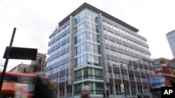 Une vue générale de l'immeuble qui abrite les bureaux de Cambridge Analytica à Londres, le 23 mars 2018.