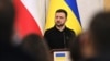 Ukrajinski predsednik Volodimir Zelenski na zajedničkoj konferenciji za novinare sa premijerom Poljske u Lavovu, 17. decembar, 2024. (Foto: AFP / Yuriy DYACHYSHYN / AFP)