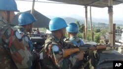 Tentara yang tergabung dalam misi PBB di Kongo (MONUSCO), diberitakan bersiaga dan siap membantu jika diperlukan (Foto: dok).