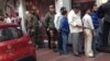 Outside a bank in New Delhi, the line for new currency is much shorter than some weeks ago indicating that cash shortages have eased. (A. Pasricha/VOA)