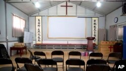 中国河南省南阳市当局关闭了一个家庭教会。（2018年6月4日）

