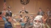 The jury foreman announcing the verdict at Aafia Siddiqui's trial in New York, 03 Feb 2010