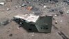 Puing-puing pesawat yang digambarkan Kyiv sebagai drone Shahed Iran yang jatuh di dekat Kupiansk, Ukraina. (Foto: melalui AP)