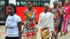 Girls who escaped their Boko Haram captors arrive at presidential villa, Abuja, July 22, 2014.
