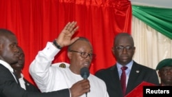 Le président de Guinée-Bissau, Umaro Sissoco Embalo, lors de sa prestation de serment à Bissau, le 27 février 2020. (Photo: Reuters)