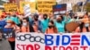 Supporters of immigration reform march while asking for a path to citizenship and an end to detentions and deportations, April 28, 2021, in Washington. 