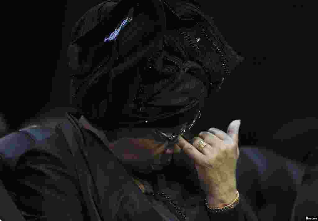 Graca Machel, Nelson Mandela&#39;s widow, attends his funeral in Qunu, Dec. 15, 2013.&nbsp;