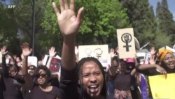 Manifestations à Johannesburg contre les violences sexistes