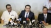 Malaysia's transport minister Liow Tiong Lai(C) speaks at a news conference about debris found on a beach in Mozambique that may be from missing Malaysia Airlines flight MH370, in Kuala Lumpur, Malaysia, March 3, 2016.