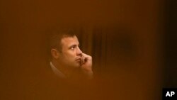 Oscar Pistorius lors de son procès en octobre 2014 à Pretoria, Afrique du Sud