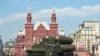 FILE - Russian S-400 air defense missile systems drive during the Victory Day military parade marking 71 years after the victory in WWII in Red Square in Moscow, Russia, May 9, 2016. 