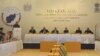 Indian Prime Minister Narendra Modi (C), Afghan President Ashraf Ghani (8L), Indian Finance Minister Arun Jaitley (2R) and Indian Union Minister VK Singh (R) listen to a speaker at the 6th Heart of Asia (HoA) Ministerial Conference in Amritsar, India, Dec