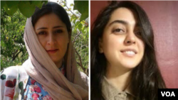 ندا ناجی(راست)، عاطفه رنگریز 