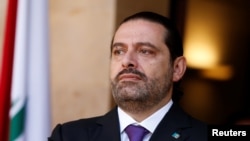 Le premier Ministre libanais Saad al-Hariri au palais du gouvernement à Beirut, Liban, 24 octobre 2017.