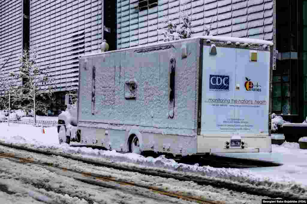 Snow in Washington D.C. - Jan 3.2022/. CDC