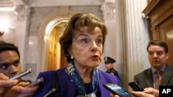 La sénatrice démocrate Dianne Feinstein au Congrès, ici à Washington