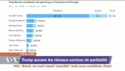 Trump accuse les réseaux sociaux de partialité