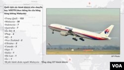 Quốc tịch hành khách trên chuyến bay bị mất tích.