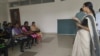 The group of transgender people selected for jobs at Kochi Metro undergo a training session organized by Kudumbashree, an organization focused on poverty eradication and women’s empowerment in Kerala.